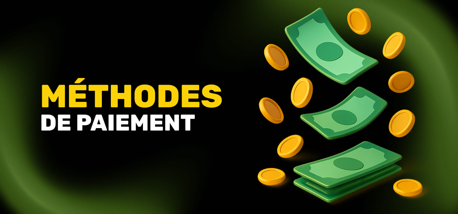 Méthodes de paiement dans l'application mobile