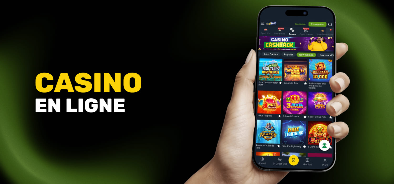 Casino en ligne sur Betika