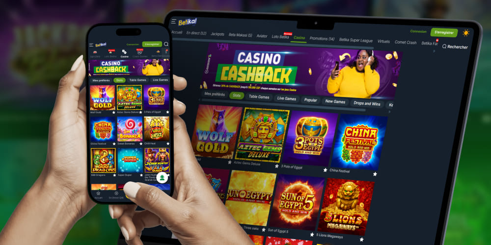 ouvrez l'application du casino